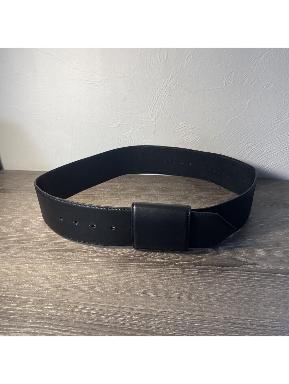 Banana Republic Black Cow Leather Belt Size S/M 30-36in